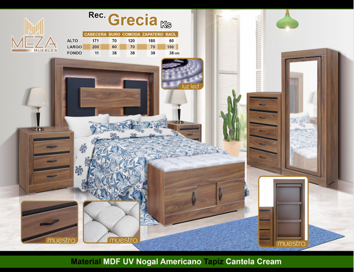 Recamara Grecia KS